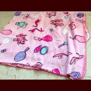 Glam girl fleece throw